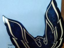 There's some minor warping where the right wing got too hot.  Should polish out fine.