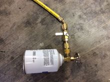 can hooked up and ready to charge