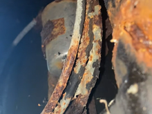 Wide view of the lines along the subframe 