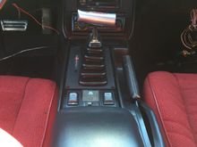 B&m shifter on a firebird center console