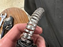 I installed this support coil only into the scavenge lines to ensure the hose maintains its structure due to twists and the vacuum from the pump could be enough to suck the line closed