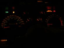 Here is a pic of both the cruise light and low fuel