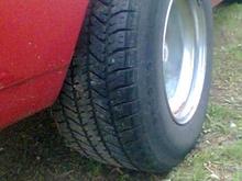 previous owner put on these mags, did no measurements and it did rub but now theres air shocks so no more.