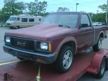 Nothing Special
for sale soon 91 GMC pickup with a small block V8 in it
