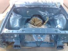 engine bay with finish