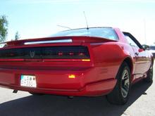 Finally with the highly desired Trans Am - taillights coming off from a 1987 GTA and the &quot;in Germany hard to get&quot; small license plate!