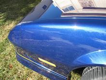 Boy, its tough to take pictures of metal flake paint on something this shiney!