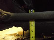 Bottom of block to sway bar.