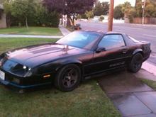 mark iroc home..after washing the faded car :)