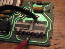 Solder test leads to pin 4 and 10