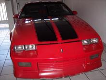 92 Camaro RS body Front with the old factory non-fog lamp grille.  That grille began to break away and I hate it because with the open fog lam grille looks better and because it looks incomplete without the lamps so I began to buy the parts needed, mostly factory original, and it changed with the new front grille.  Now I need to paint the headlight pockets fro that glorious look.