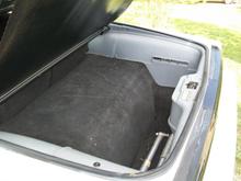 put in the black carpets. I dont think that the black carpet and grey panel look to bad..