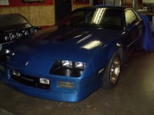 Blue and Gold 1989 iroc 5.7lt