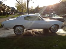 My homeboy's 72 chevelle soon to be getting a GMPP 572 bbc