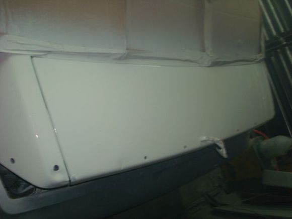 Hatch sealed back in epoxy.