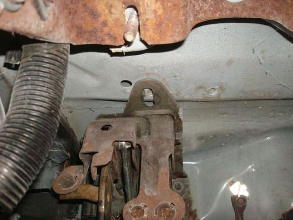 Clutch master cylinder rod hooked up.