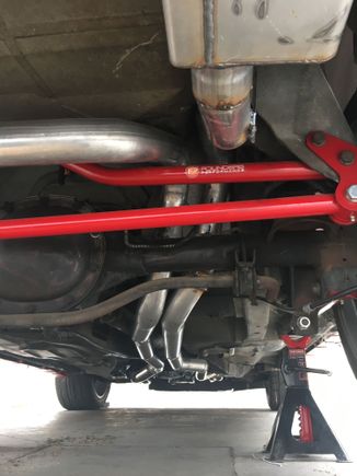 This thread is very helpful. Here’s a picture of my true duals using hawks crossmember, eBay headers that come with the two pipes and ugly y merge that I didn’t not use with spin tech mufflers. Anyone recommend other mufflers? Thanks!