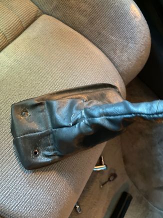 Old factory boot all cracked up