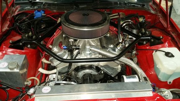 Finally fixed all my engine fit challenges, so here is the engine bay finished. Took the car on it first long drive, drove it for 70 miles and burned 50.00 worth of gas