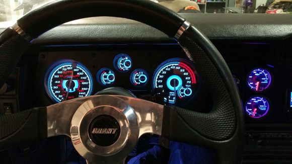 Gauge overlays, glowshift for oil and water