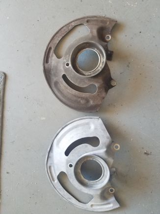 Before and after on dust shields