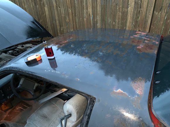 Rusted primer roof
