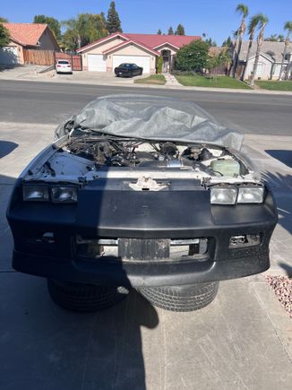 This is the one I am installing as the white one has damage to the driver side and not sure it can be fixed. The year on this one is a 86