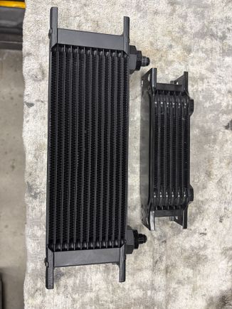 New and old PS coolers. Tripled the size and volume for better heat control.