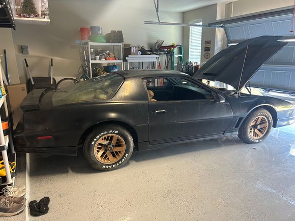 I owned this car since 1992. It’s been sitting for 25 years in my dad’s barn. Going to bring her back to life