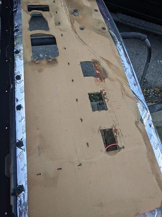 Here is the back of the passenger door panel. Look closely, you can see and assembly date, 7-16. that would be 1989. I go the car a week after that July.  Pretty cool. 