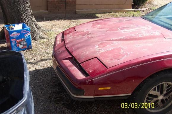 Plan on cutting out the scoop for air flow. Just the block off that you see from the drivers seat.