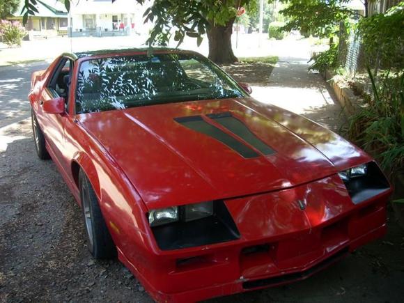 86 iroc z with fresh paint job