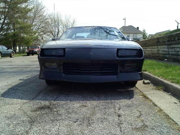 one piece headlights with everything blacked out