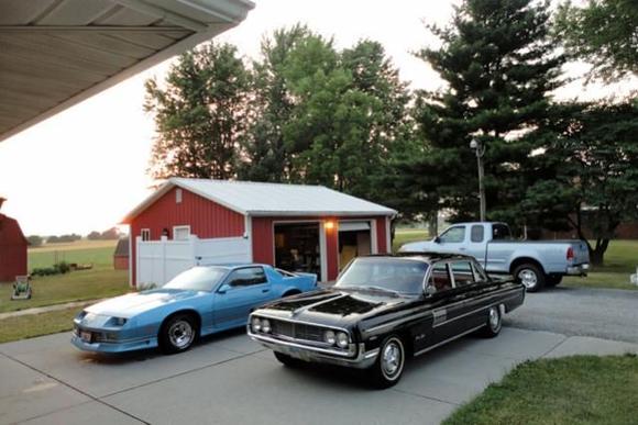 my maui camaro and the 62 olds.98