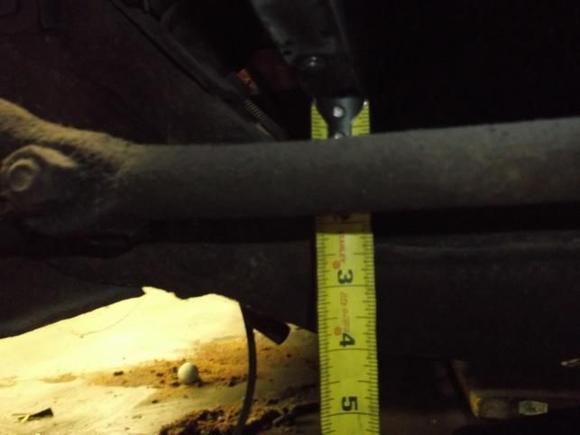 Bottom of block to sway bar.