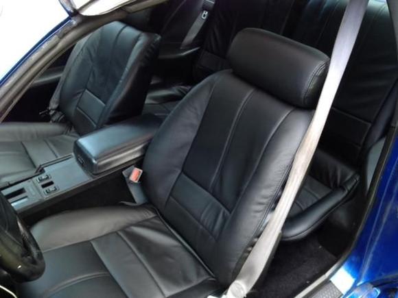 Black Leather with suede top and sides