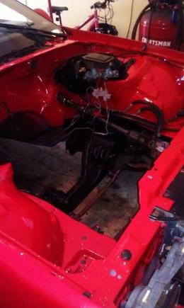 Engine bay repainted