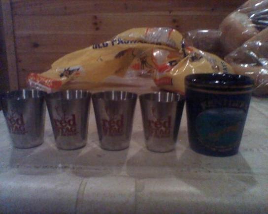 Breakfast of Champions 4 Shots of Jim Beam followed by a double shot