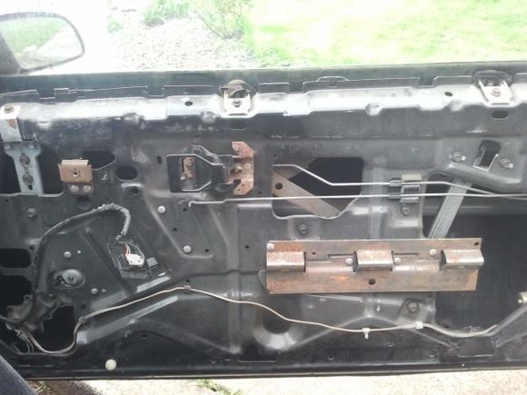 Passenger Door panel removed.