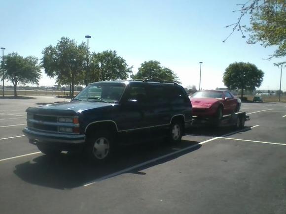 Taking the downed bird from college back home for a top end rebuild