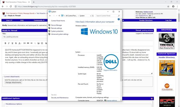 Toolbar in Chrome on Win 10
