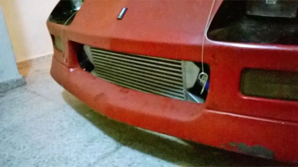 Twin front mount intercooler, included.