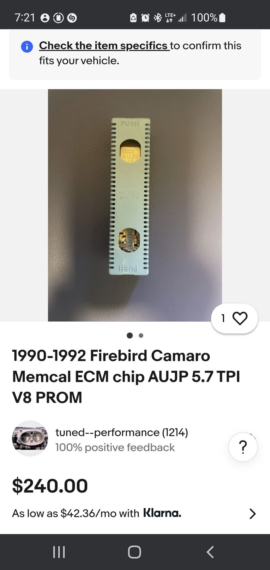 Still trying to track down a factory prom/memcal but would this also work ? 