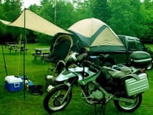 Bike Truck Camping in Adirondacks