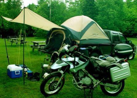 Bike Truck Camping in Adirondacks