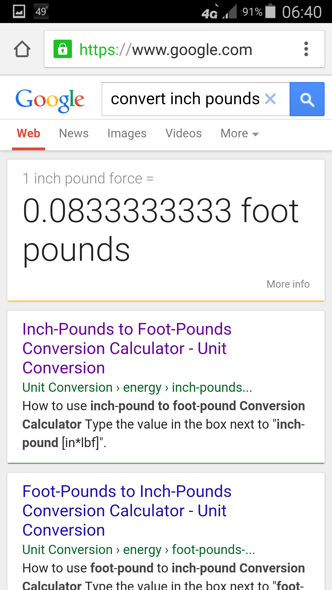 Convert Inch Pounds To Newton Meters Chart
