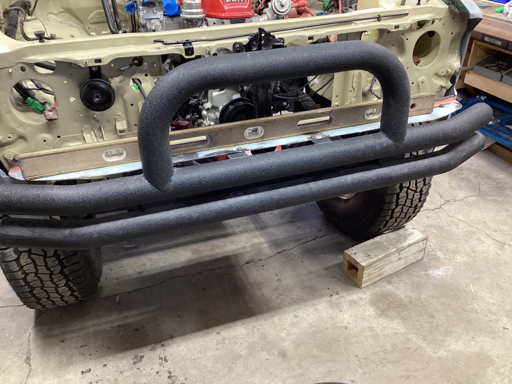 Test install. Bed lining the filler strip is next. 