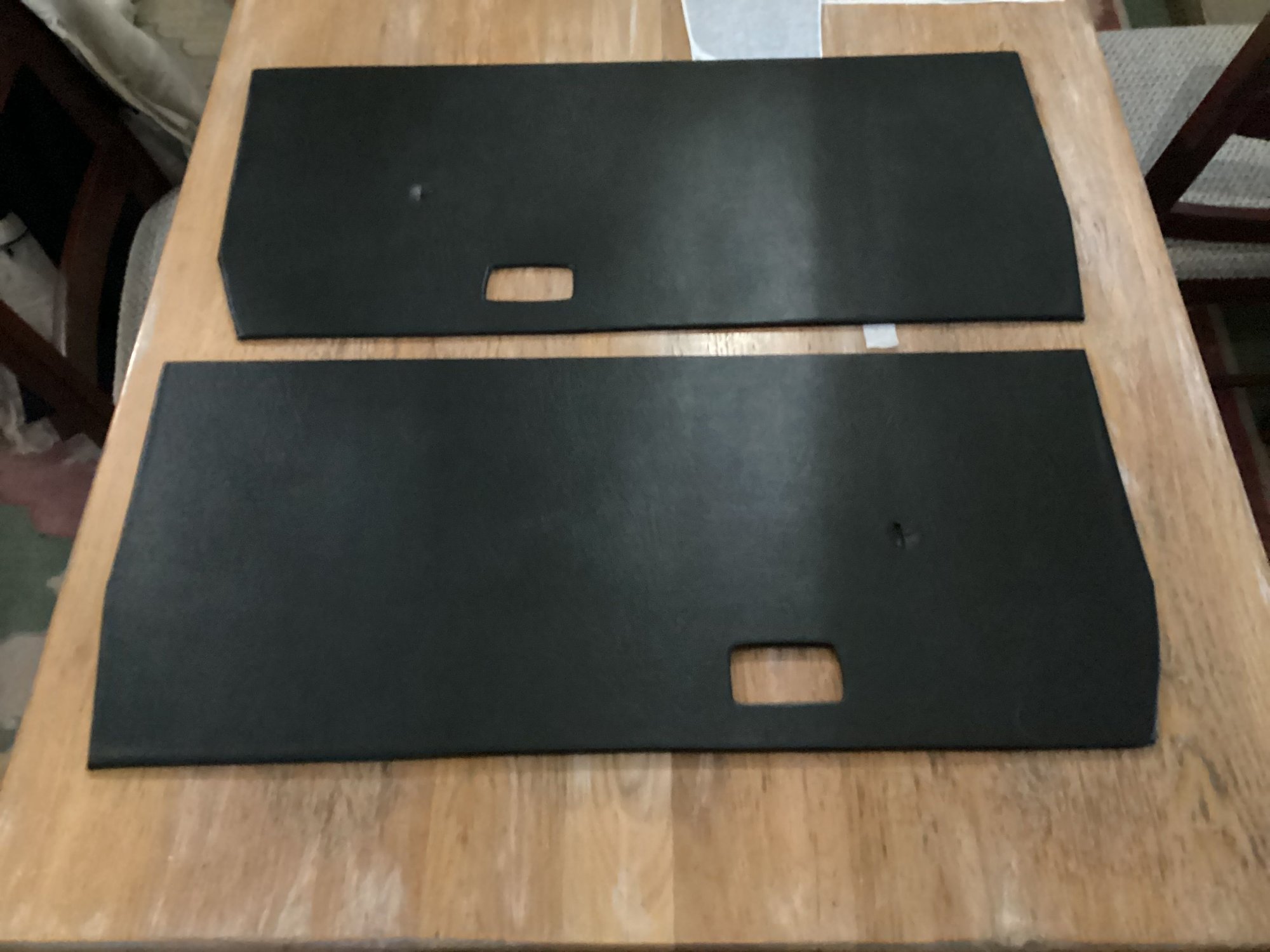 1/4� birch wrapped with an old piece of marine grade vinyl that was laying around from a previous project. 