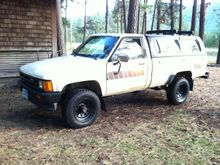 Grabbed a front valance off the same 2wd i got the tailgate from. Wire wheeled and painted flat black.  Also did the grill, bumper and end caps to match at some point.
