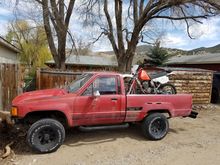 Doing truck stuff in Colorado with my $1000 Pickup and $750 XR250R.